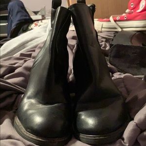 Black ankle boots